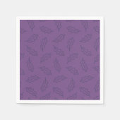 Herbstliche Oak-Cocktail-Servietten - Trauben/Pfla Serviette (Vorderseite)