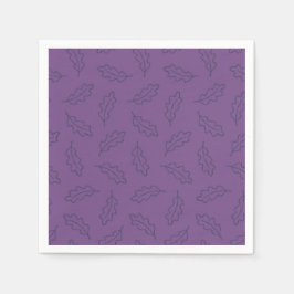 Herbstliche Oak-Cocktail-Servietten - Trauben/Pfla Serviette