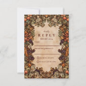 Herbstliche Obstgartenhochzeit RSVP Karte (Vorderseite)