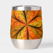 Herbstliche Pflanze, Modernes Abstraktes Fraktal (Rückseite)