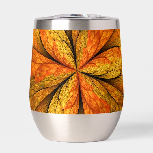 Herbstliche Pflanze, Modernes Abstraktes Fraktal (Vorderseite)