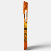 Herbstliche Pflanze, Modernes Abstraktes Fraktal Case-Mate iPhone Hülle (Rückseite / Links)