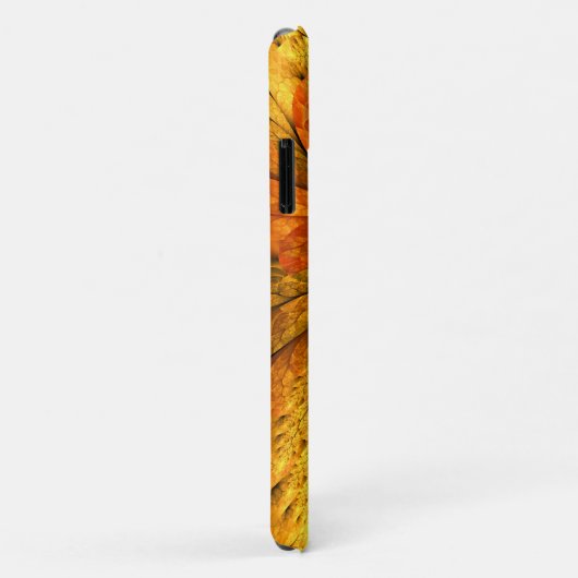 Herbstliche Pflanze, Modernes Abstraktes Fraktal Case-Mate iPhone Hülle (Hinten/Rechts)