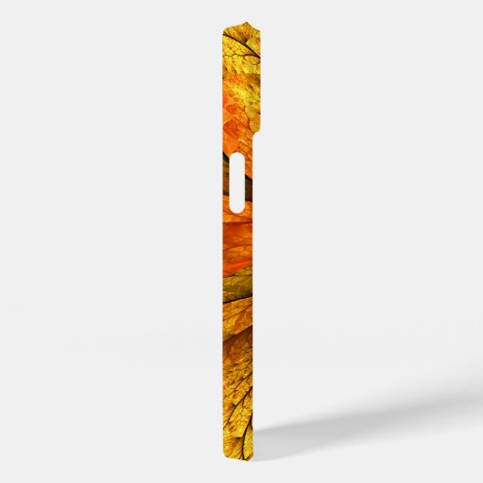 Herbstliche Pflanze, Modernes Abstraktes Fraktal Case-Mate iPhone Hülle (Rückseite / Rechts)