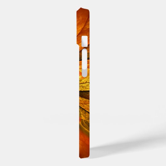 Herbstliche Pflanze, Modernes Abstraktes Fraktal Case-Mate iPhone Hülle (Rückseite / Links)