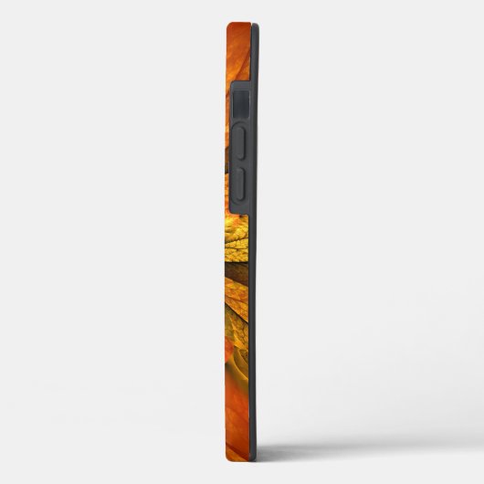 Herbstliche Pflanze, Modernes Abstraktes Fraktal Case-Mate iPhone Hülle (Rückseite / Links)