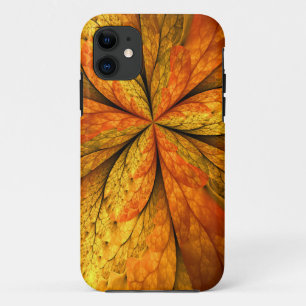 Herbstliche Pflanze, Modernes Abstraktes Fraktal Case-Mate iPhone Hülle
