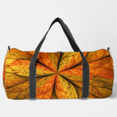 Herbstliche Pflanze, Modernes Abstraktes Fraktal Duffle Bag (Vorderseite)