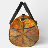 Herbstliche Pflanze, Modernes Abstraktes Fraktal Duffle Bag (Rechts)