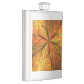 Herbstliche Pflanze, Modernes Abstraktes Fraktal Flachmann (Rechts)