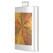 Herbstliche Pflanze, Modernes Abstraktes Fraktal Flachmann (Links)