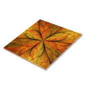 Herbstliche Pflanze, Modernes Abstraktes Fraktal Fliese (Seite)