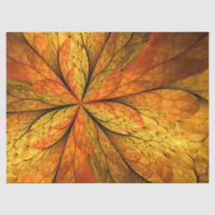 Herbstliche Pflanze, Modernes Abstraktes Fraktal Seidenpapier