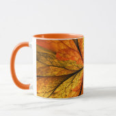 Herbstliche Pflanze, Modernes Abstraktes Fraktal Tasse (Links)