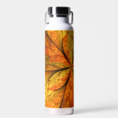Herbstliche Pflanze, Modernes Abstraktes Fraktal Trinkflasche (Vorne)
