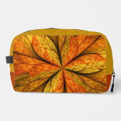 Herbstliche Pflanze, Modernes Abstraktes Fraktal Waschbeutel (Vorderseite)