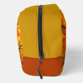 Herbstliche Pflanze, Modernes Abstraktes Fraktal Waschbeutel (Rechts)