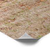 Herbstliche Poster Kunst mit Hirschbock (Ecke)
