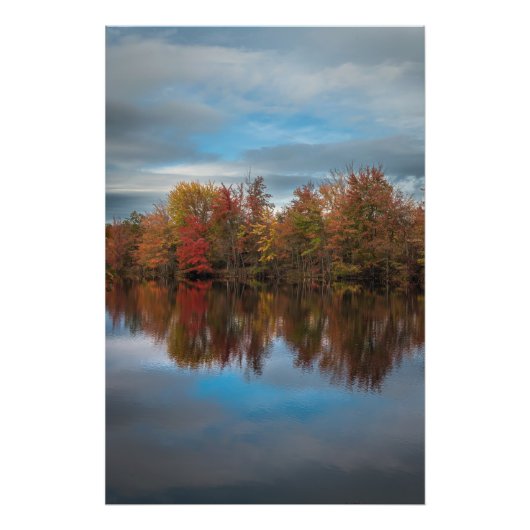Herbstliche Reflexionen Fotodruck (Vorne)
