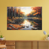 Herbstliche Reflexionen Leinwanddruck (Insitu (Wohnzimmer))
