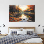 Herbstliche Reflexionen Leinwanddruck (Insitu (Schlafzimmer))