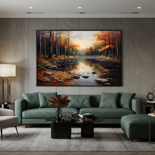 Herbstliche Reflexionen Poster