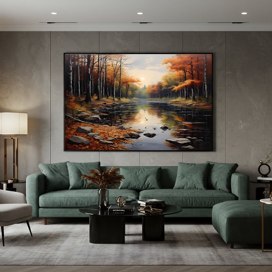 Herbstliche Reflexionen Poster