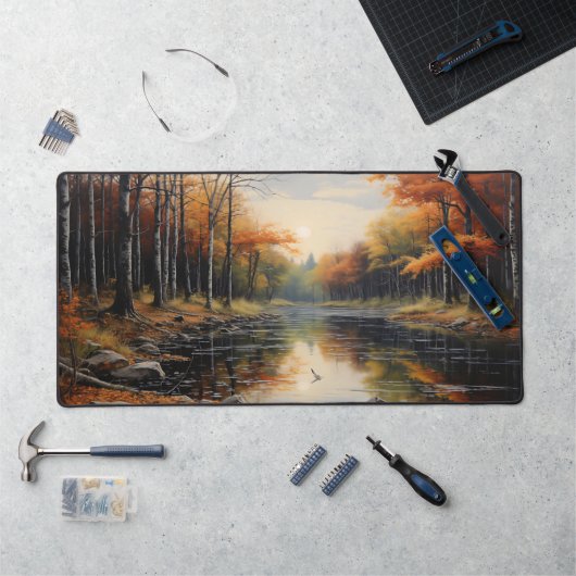 Herbstliche Reflexionen Schreibtischunterlage (Arbeitsplatz)