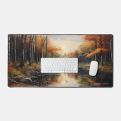 Herbstliche Reflexionen Schreibtischunterlage (Tastatur & Maus)