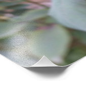 Herbstliche rote Rose Fotodruck (Ecke)