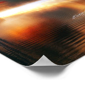 Herbstliche Ruhe mit Schwan - Friedliche Natur Poster (Ecke)