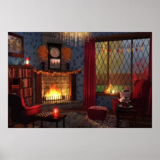 Herbstliche Ruhepause Druck Poster (Vorne)