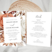 Herbstliche Rustikale Blütenhochzeit, Gerahmte Ein Einladung