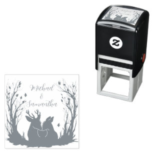 Herbstliche Rustikale Hirsch Hochzeit Permastempel