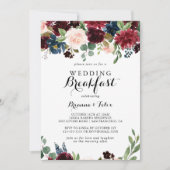 Herbstliche Rustikale Hochzeitsfeier Einladung (Vorderseite)