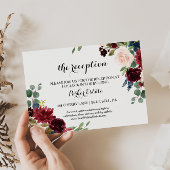 Herbstliche Rustikale Hochzeitskarte Einladung