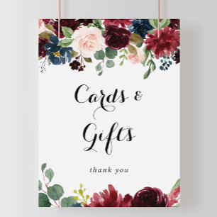 Herbstliche Rustikale Kalligrafie-Karten und Gesch Poster