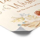 Herbstliche rustikale Ratschläge und Wünsche für F Poster (Ecke)