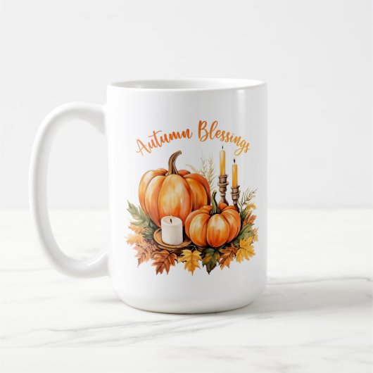 Herbstliche Segnungen Kaffeetasse (Links)