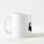 Herbstliche Silhouetten schwarzer Katzen Kaffeetasse (Links)
