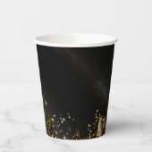 Herbstliche Skull Gothic Hochzeit Pappbecher (Links)