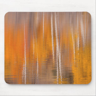 Herbstliche Spiegelungen am Biberteich Winthrop, Mousepad