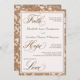 Herbstliche Spitze Glaube Hoffnung Liebe Einladung