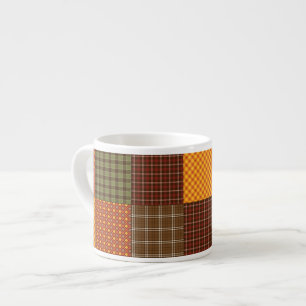 Herbstliche Steppdecke Espressotasse
