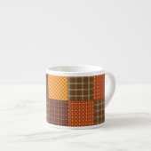 Herbstliche Steppdecke Espressotasse (Vorderseite Rechts)
