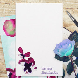 Herbstliche Stiefmütterchen, Aqua, Rosa, Lila Stat