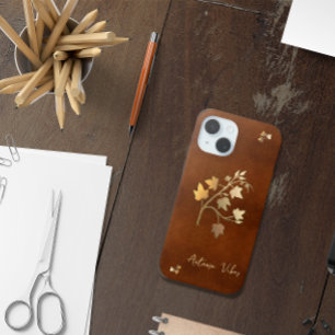 Herbstliche Stimmung goldener Rebenzweig braunes L Case-Mate iPhone Hülle