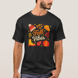 Herbstliche Stimmung Herbstblätter Gemütliche Jahr T-Shirt
