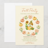 Herbstliche Stimmung Herbstparty Einladung (Vorne/Hinten)