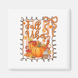 Herbstliche Stimmung Thanksgiving Kürbis Coquette Magnet